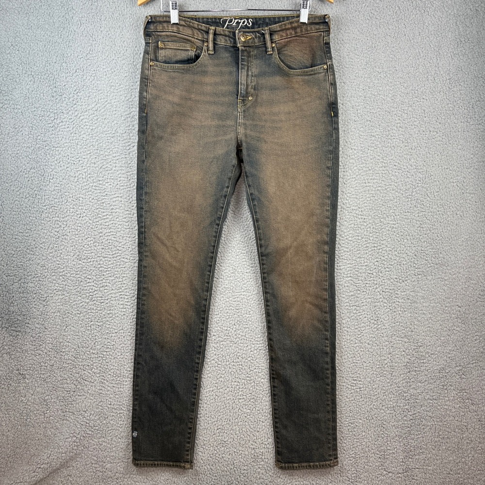 Prps Slim Fit Brown Tinted Japanese Denim Jeans Size 32x33 E109P97